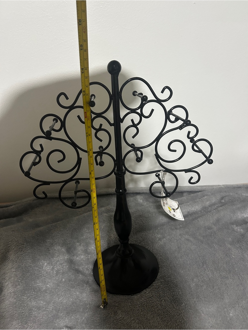 NWT Jewelry tree stand Sheffield Home Black Swirl - Picture 2 of 7